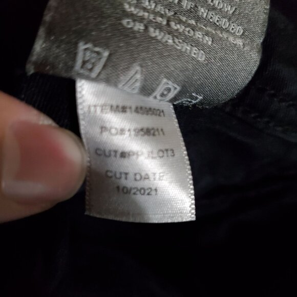 Torrid Jeans Women Size 10 Black Slim Fit Roll Tab Cuff Cropped Stretch Denim - Picture 5 of 12
